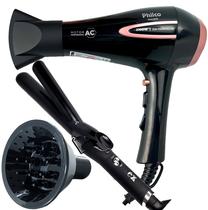 Secador de Cabelo Philco 2100w Ar quente Frio Profissional íons Tourmaline Difusor Modelador Cacheador Secador de Cabelo Philco 2100w Ar quente Frio Profissional íons Tourmaline Difusor Modelador Cacheador