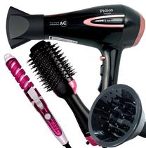 Secador de Cabelo Philco 2100w Ar quente Frio Profissional íons Tourmaline Difusor Modelador Escova 4 em 1 City Secador de Cabelo Philco 2100w Ar quente Frio Profissional íons Tourmaline Difusor Modelador Escova 4 em 1 City