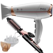 Secador De Cabelo Philco 2200w Ion Profissional Quente Frio Beauty Difusor De Cachos Modelador Ceramic Frizz