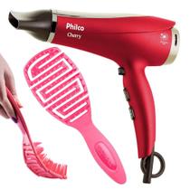 Secador De Cabelo Philco Cherry 2100w Ion Tourmaline Ar Quente Frio Escova Maya