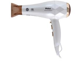 Secador de Cabelo Philco Diamond Infrared PSC13 - Branco com Íons Tourmaline 2000W 2 Velocidades