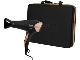 Secador de Cabelo Philco Preto e Dourado - Íon Tourmaline 2000W 2 Velocidades Golden Star