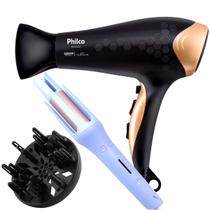 Secador De Cabelo Philco Profissional 2200w Ion Ar Quente Frio Stilus Difusor Cachos Modelador Automatico City Bivolt Secador De Cabelo Philco Profissional 2200w Ion Ar Quente Frio Stilus Difusor Cachos Modelador Automatico City Bivolt