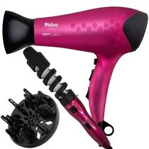 Secador De Cabelo Philco Profissional 2200w Ion Stilo Rosa Difusor Cachos Modelador Cacheador Duo Bivolt Secador De Cabelo Philco Profissional 2200w Ion Stilo Rosa Difusor Cachos Modelador Cacheador Duo Bivolt