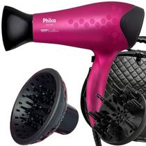 Secador De Cabelo Philco Profissional 2200w Ions Ar Quente Frio Stilo Bivolt Com 2 Difusor De Cachos Maleta Secador De Cabelo Philco Profissional 2200w Ions Ar Quente Frio Stilo Bivolt Com 2 Difusor De Cachos Maleta