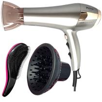 Secador De Cabelo Philco Profissional 2600 Ions Tourmaline Ar Quente Frio 2100w Com Difusor De Cachos Escova