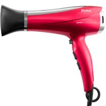 Secador de Cabelo Philco PSC2300 Tourmaline Íon Motor DC 3 Temperaturas 2 Velocidades 2200W Vermelho Bivolt