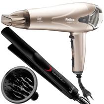 Secador De Cabelo Philco Retract 2000w Ions Tourmalie Ar Quente e Frio Difusor Prancha Plus Fina 410f