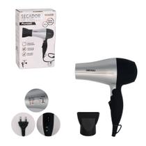 Secador de Cabelo Portátil 1200W Bivolt - Cinza
