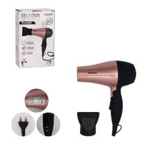 Secador de Cabelo Portátil 1200W Bivolt - Rosa Secador de Cabelo Portátil 1200W Bivolt - Rosa