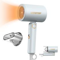 Secador de cabelo portátil CLGTTBF com bico, forte potência e luz azul dupla, deixando o cabelo secar de forma rápida e confortável de forma inconsciente, adequado para casa, viagens e salão de beleza (azul) Secador de cabelo portátil CLGTTBF com bico, forte potência e luz azul dupla, deixando o cabelo secar de forma rápida e confortável de forma inconsciente, adequado para casa, viagens e salão de beleza (azul)