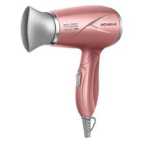 Secador De Cabelo Portatil Mondial Sc 47 Golden Rose 1200w Bivolt Com 2 Velocidades E Temperaturas E Bico Direcionador