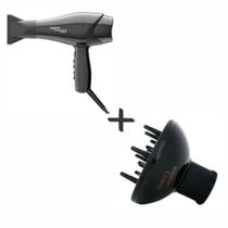 Secador de Cabelo Pro Taiff Style 2000W Preto com Difusor Curves