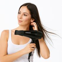 Secador de Cabelo Profissional 1800W 127V Preta 2 Velociades e Temperaturas Mais Controle Frio Alta Performance Secador de Cabelo Profissional 1800W 127V Preta 2 Velociades e Temperaturas Mais Controle Frio Alta Performance
