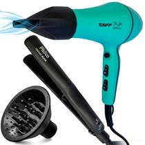 Secador de cabelo profissional 2000w com difusor e chapinha