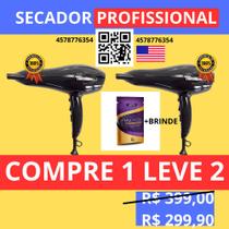 Secador De cabelo Profissional 220 Melhor secador 3 temperaturas 220v Tomate