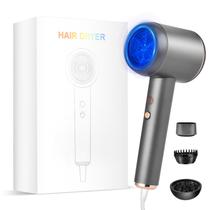 Secador de Cabelo Profissional Bo'laiya Ionic - 1500-1800W - Cinza