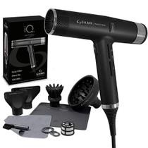 Secador de Cabelo Profissional Gama Italy IQ3 Perfetto 220V Black 1600W E System-C Oxy-Active - GA.MA ITALY PROFESSIONAL