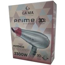 Secador de cabelo profissional gama prime titanio 3d ultra ion 2300w - 127v - Ga.ma