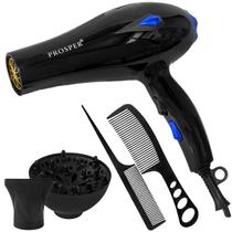 Secador de Cabelo Prosper P-6602 2.800 Watts 110V ~ 60HZ - Preto/Azul