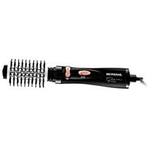 Secador de Cabelo Rotativo Mondial Glam Pro - 1000W 220V Preto Dourado