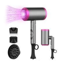 Secador de cabelo Roykoo 2000W Professional Ionic com difusor e bicos