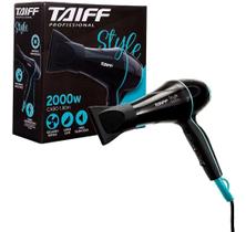 Secador De Cabelo Style Preto 2000W 2 Velocidades Taiff 127V