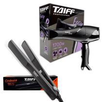 Secador De Cabelo Taiff 1700w + Prancha Taiff Ceramic Bivolt