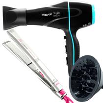 Secador De Cabelo Taiff 2000w Ions Profissional Ar Quente Frio Preto Com Difusor De Cachos Prancha Gama Italy Ceramica 430ºf News