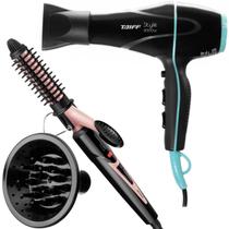 Secador De Cabelo Taiff 2000w Profissional Ar Quente Frio Stile Com Difusor De Cachos Modelador Cacheador Frizz