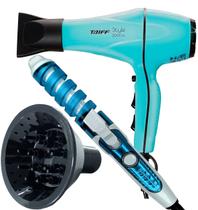 Secador De Cabelo Taiff Profissional 2000w Ions Ar Quente Frio Com Difusor De Cachos Modelador Cacheador