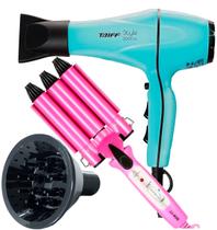 Secador De Cabelo Taiff Profissional 2000w Ions Ar Quente Frio Com Difusor De Cachos Modelador de Cachos Secador De Cabelo Taiff Profissional 2000w Ions Ar Quente Frio Com Difusor De Cachos Modelador de Cachos
