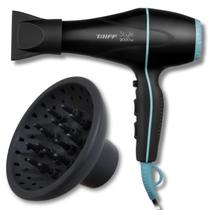 Secador de Cabelo Taiff Profissional 2000w Style Preto Com Difusor Cachos