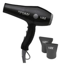 Secador De Cabelo Titanium Black 220v Lizz Profissional