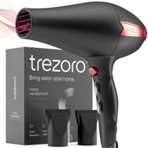 Secador de cabelo TREZORO Professional 2200W Ionic Salon com difusor
