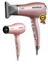 Secador de Cabelos 2000W Mondial SCN32 Golden Rose 220V Seca Rápido Potente Tourmaline 3 Temperaturas