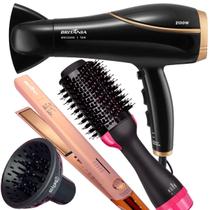 Secador de Cabelos Britânia BSC2250 2100W Tourmaline Íons Profissional Salão Difusor Cachos Prancha Viih Tube Titanium 230c Escova Alisadora City Secador de Cabelos Britânia BSC2250 2100W Tourmaline Íons Profissional Salão Difusor Cachos Prancha Viih Tube Titanium 230c Escova Alisadora City