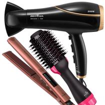 Secador de Cabelos Britânia BSC2250 2100W Tourmaline Íons Profissional Salão Prancha Chapinha Gama Marula 230c Digital Escova Alisadora City Secador de Cabelos Britânia BSC2250 2100W Tourmaline Íons Profissional Salão Prancha Chapinha Gama Marula 230c Digital Escova Alisadora City