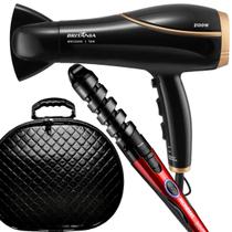 Secador De Cabelos Britânia BSC2250 3 Temperaturas Profissional Salão 2100W Ar Quente e Frio Modelador Cachos Mondial Spiral Bivolt Maleta Preta Secador De Cabelos Britânia BSC2250 3 Temperaturas Profissional Salão 2100W Ar Quente e Frio Modelador Cachos Mondial Spiral Bivolt Maleta Preta