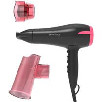 Secador de Cabelos Cadence Curve Art Preto e Rosa 110V