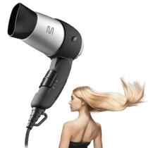 Secador De Cabelos Dobrável Bivolt Portátil Potente Viagem Secador De Cabelos Dobrável Bivolt Portátil Potente Viagem