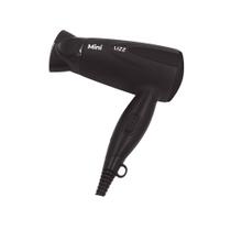 Secador de Cabelos Mini Lizz Dobrável Preto Bivolt