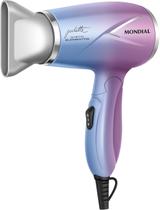 Secador de Cabelos Mondial 1200w Ions Tourmaline Mini Dobravel Viagem Bivolt