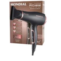 Secador de Cabelos Mondial Black Rose 2000W SC-37 220V.