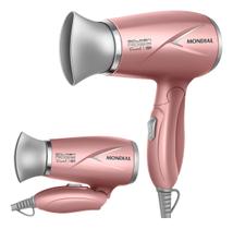 Secador De Cabelos Mondial Travel Golden Bivolt Sc-47-gr Rosê Portátil