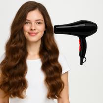 Secador De Cabelos Profissional Elétrico 110v/220v Secagem Rápida Ar Quente Ar Frio Brilho