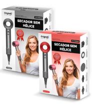 Secador de Cabelos sem Hélice 1600W Ultrassônico Profissional Secagem Rapida Original Branding Com Difusor