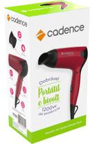 Secador De Cabelos Viagem Cadence Rouge Style Sec185 Cor Vermelho/preto