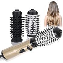 Secador de escova de cabelo rotativo Vimoocla 3 em 1 Hot Air Styler Secador de escova de cabelo rotativo Vimoocla 3 em 1 Hot Air Styler