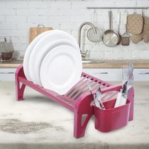 Secador de louça 16 pratos compacto red em inox
